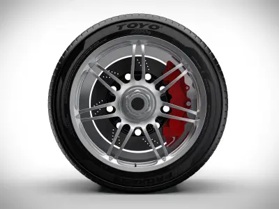 Wheel v5 3D model