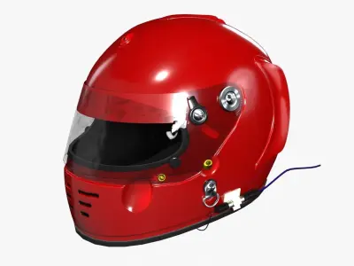 Arai GP-3 Racing Helmet 3D model