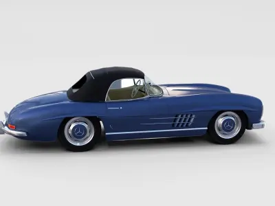 Mercedes 300SL Roaster Top rev 3D model