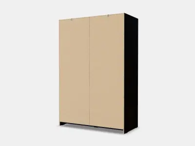 RAKKESTAD Wardrobe with sliding doors 3D model