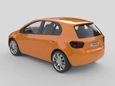 Generic Hatchback Car 2002 3D model