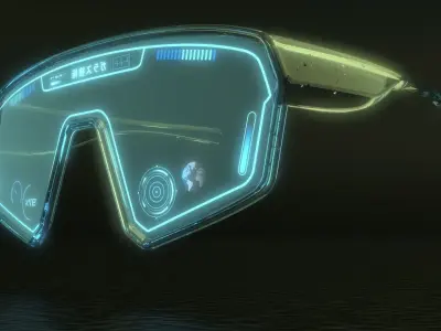 Sci fi and sport glasses 3D model