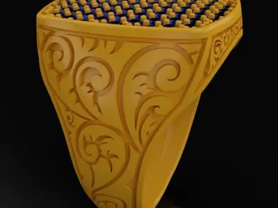 Engraved Ring for Men  3D print model