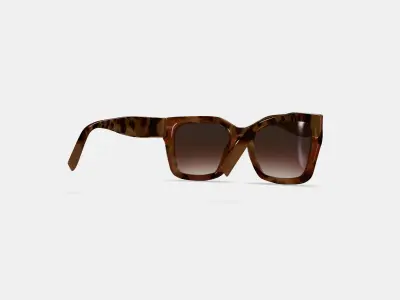 Bette Sunglasses in Sesame Tortoise 3D model