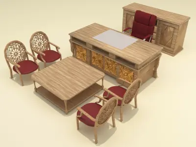 Office Room Set  3D model