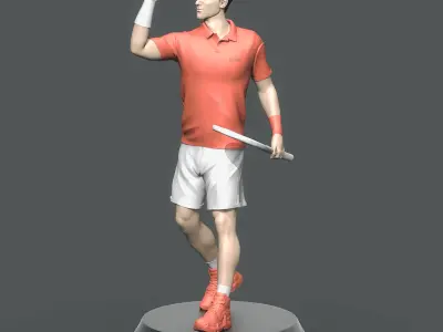 Novak Djokovic 3D Printable 3 3D print model