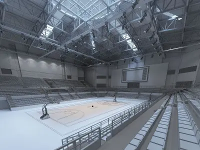 Basketball arena 3D model