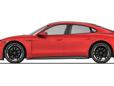 Porsche Taycan GTS 2022 3D model