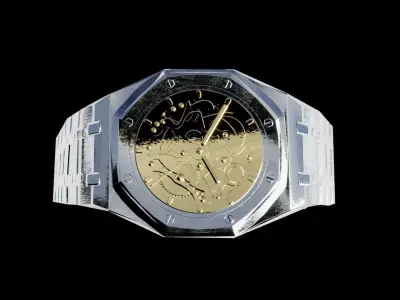 Designer Watch Low-poly 3D model