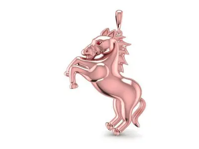 Luxury Horse Pendant 3D Model  570 3D print model