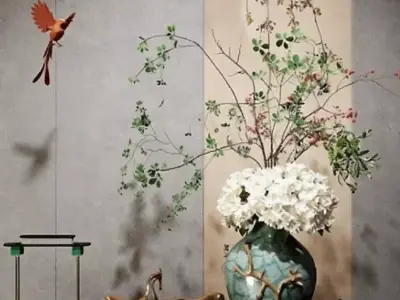 Floristry Fine art display 3D model