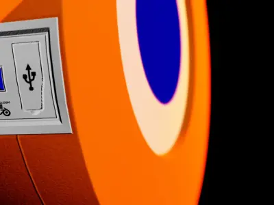 Three Dimensional Blender Logo - Decorative Lamp Free low-poly 3D model