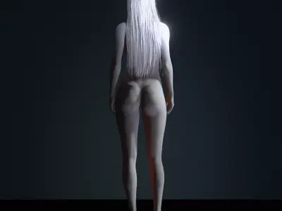 Realistic Female 3D Character  Rigged  Game Ready  FBX OBJ  Low-poly 3D model