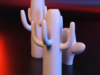 Vase Cactus 3D print model