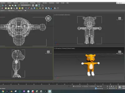 Character003 Animated Cheetah 3D model Low-poly 3D model