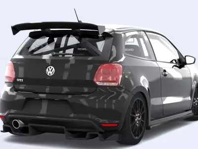 Volkswagen Polo Tune Low-poly 3D model