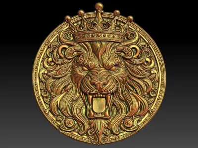 1 The Lion King CNC Relief Model 3D print model