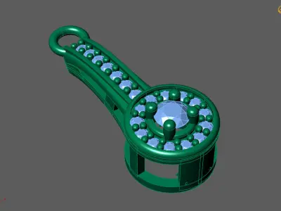 Women Pendants 3DM STL Pendant Renders Details 3D print model 3D print model