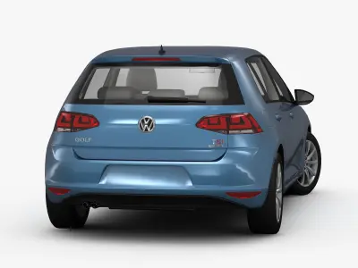 Volkswagen Golf 7 5-Door 2013 3D model