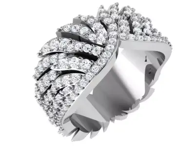 Diamond Luxury Ring 4726 3D print model