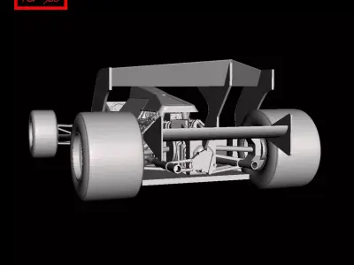 Formula 1 - Tyrrell 012 Boomerang F1 1985 3D print model