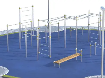 Playground Low-poly 3D model