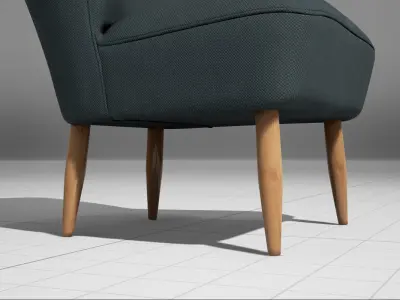 Cocktail Chair Northmore Major UE4 Low-poly 3D model