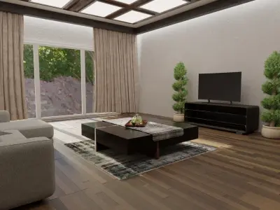 House-furniture-interior design 3D model