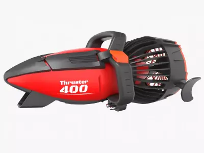 Seascooter blower Low-poly 3D model