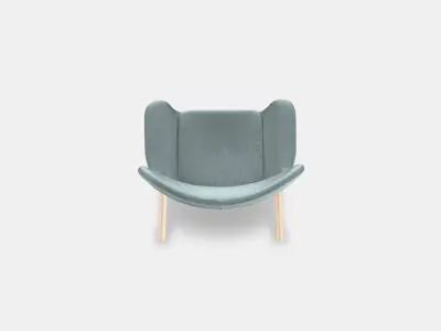 VEDBO High-back armchair 3 Low-poly 3D model