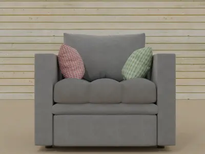 Collection of soft and comfortable armchairs 3D model