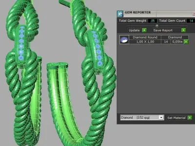 Printable jewelry3D STL earrings spiral 34mm diameter 3D print model