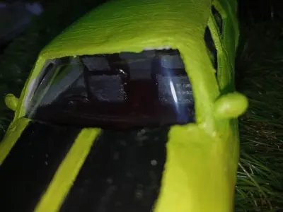 HQ HOLDEN MONARO 1973 4 DOOR GTS INTERIOR WHEELS- MINIATURE CAR 3D print model