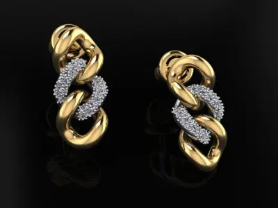 Cuban Earrings  3D print model