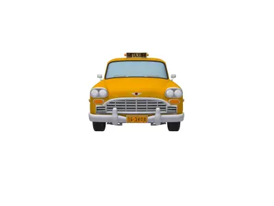 New York Retro Taxi Cab 3D model