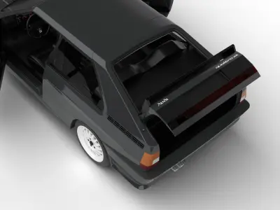 Audi Quattro UR 20v 1980 HQ 3d model 3D model
