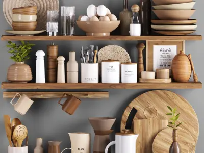 kitchen accessories 3D Model Collection