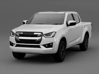 isuzu dmax 2020  cab4 Low-poly 3D model