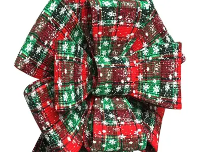 Christmas Bow Ribbon 41 Low-poly 3D model