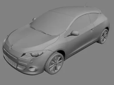 Renault Megane III coupe 3D model