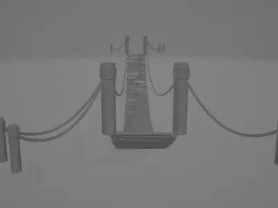 Rope Bridge Free 3D model