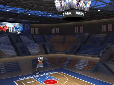 Basketball arena 3D model