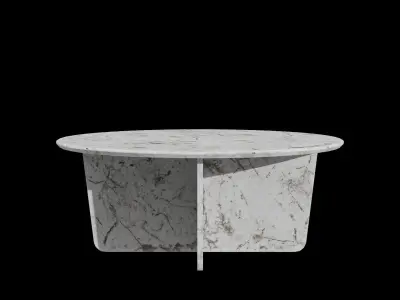 Tableau Coffee Table-marble white Low-poly 3D model