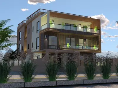 Luxury Villa Design A37 DWG SketchUp Model 3D model