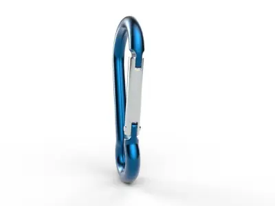 Carabiner Hook  01 Low-poly 3D model
