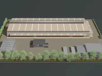 Factory layout 24-12 3D model