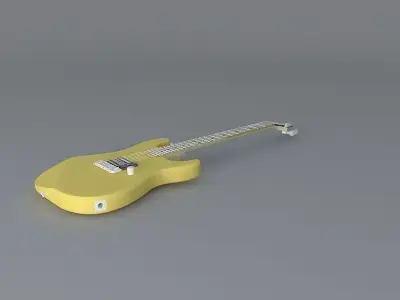 BC Rich Gunslinger hardtail guitar Free 3D model