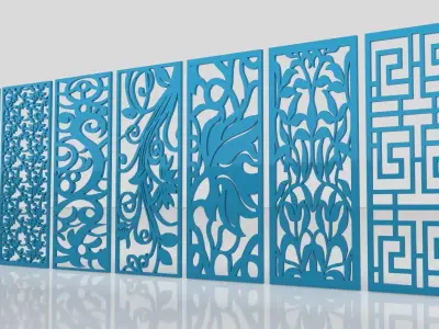 14 Wall Partition Design 3D model