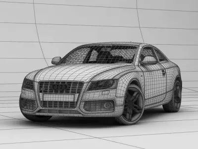 Audi Scene With White Background Archinteriors Vol 20 3D model