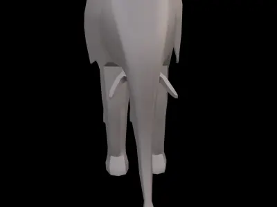 Elephant Low Poly Low-poly 3D model buy